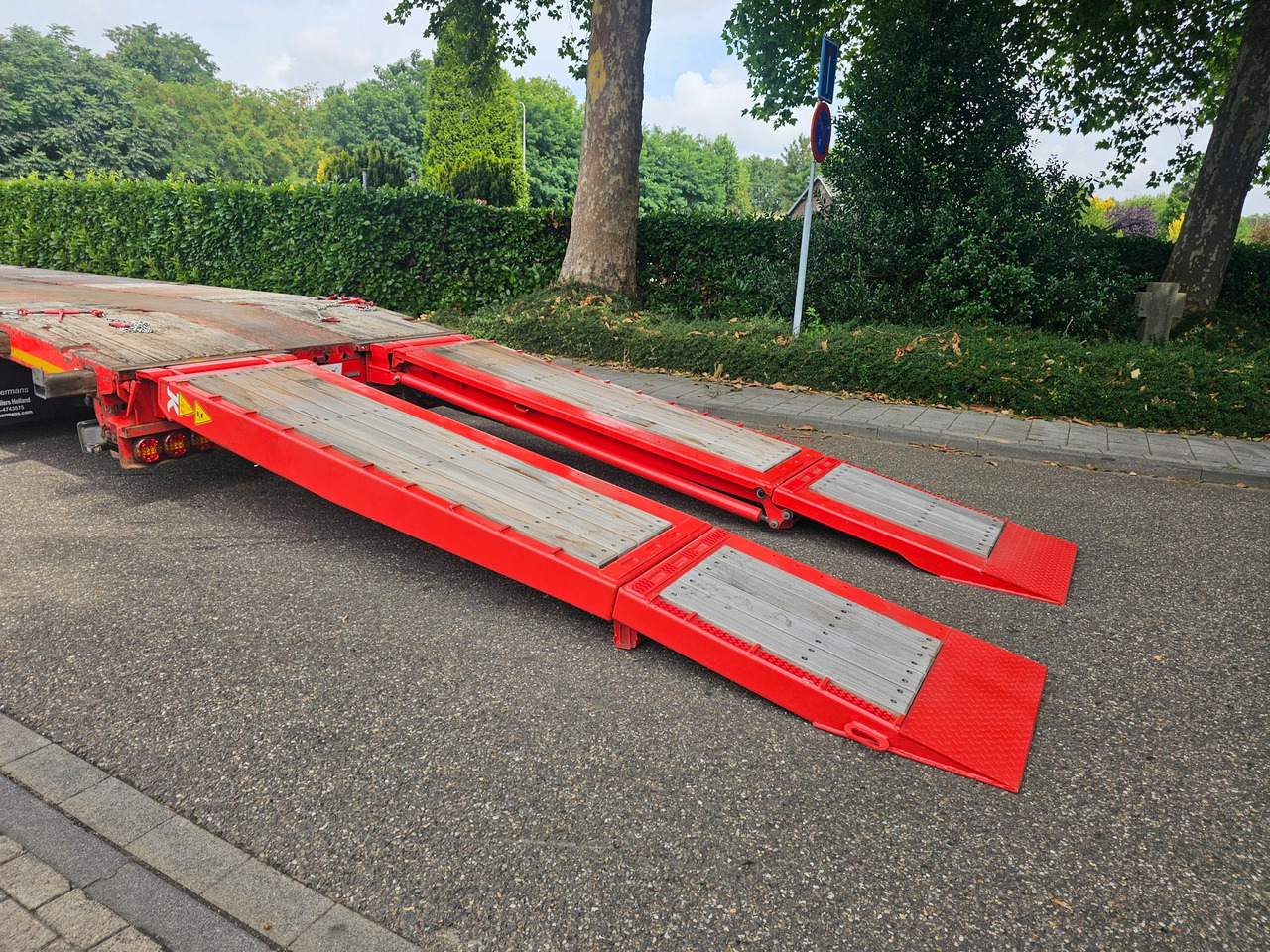 Dieplader oplegger Kässbohrer LB3E With Hydraulic Flip Ramps