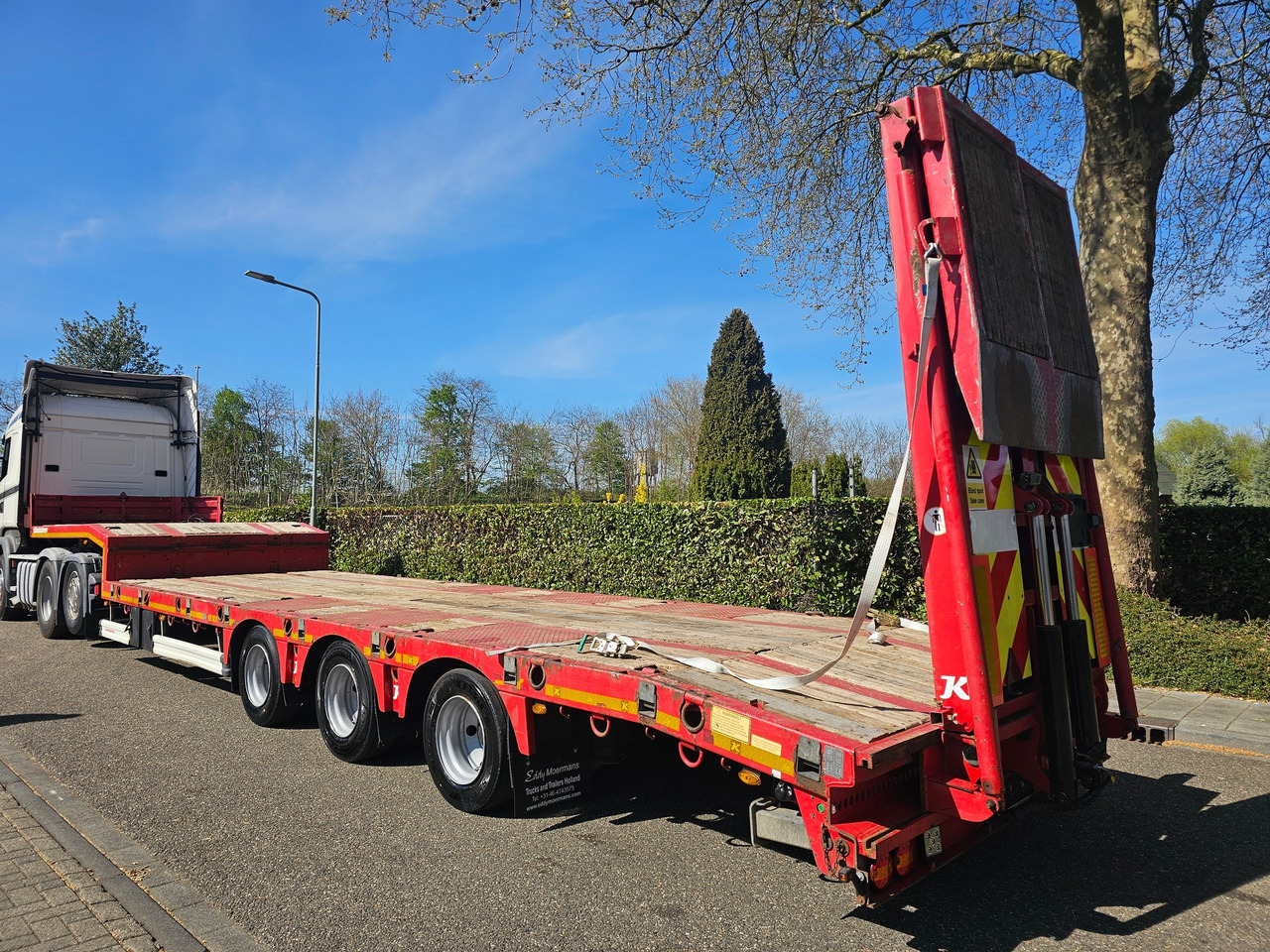 Dieplader oplegger Kässbohrer LB3E With Hydraulic Flip Ramps