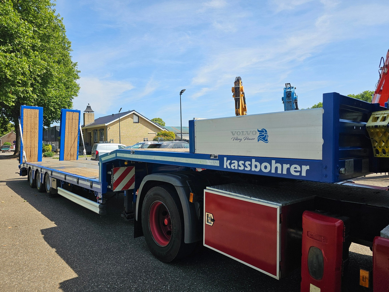Dieplader oplegger Kässbohrer LB3E With Hydraulic Flip Ramps