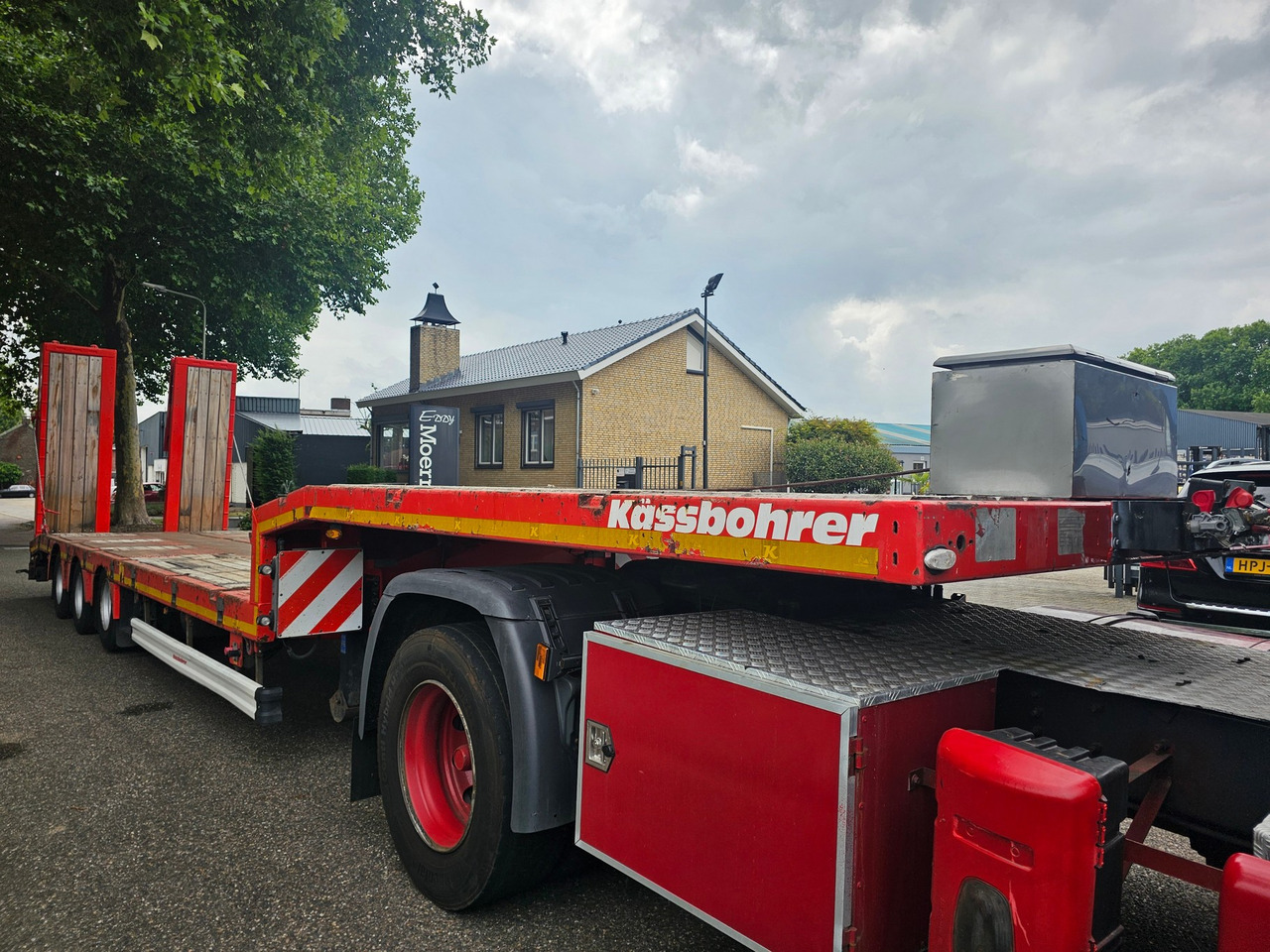 Dieplader oplegger Kässbohrer LB3E With Hydraulic Flip Ramps