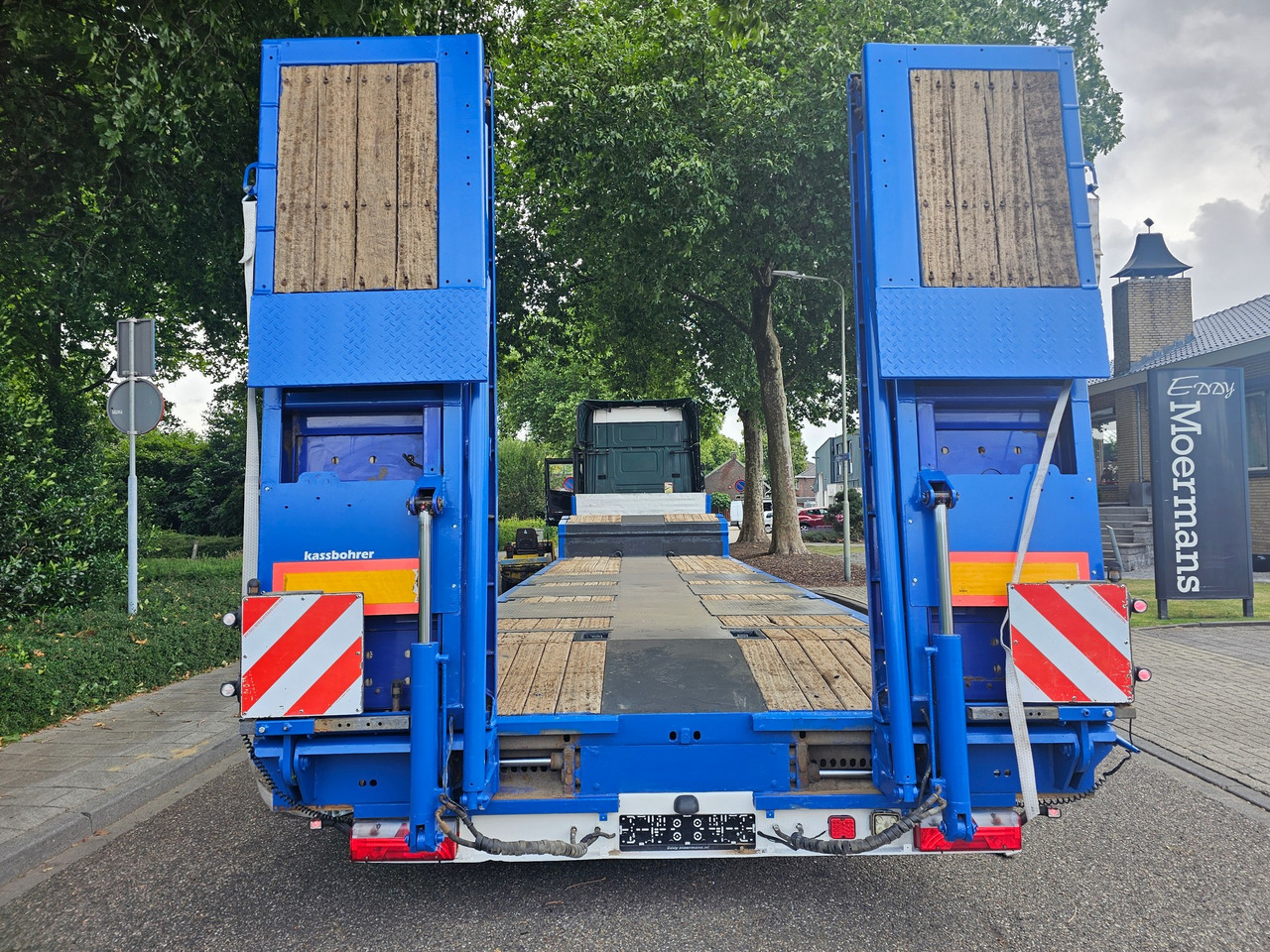 Dieplader oplegger Kässbohrer LB3E With Hydraulic Flip Ramps