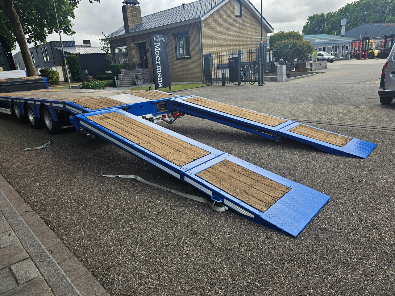 Dieplader oplegger Kässbohrer LB3E With Hydraulic Flip Ramps