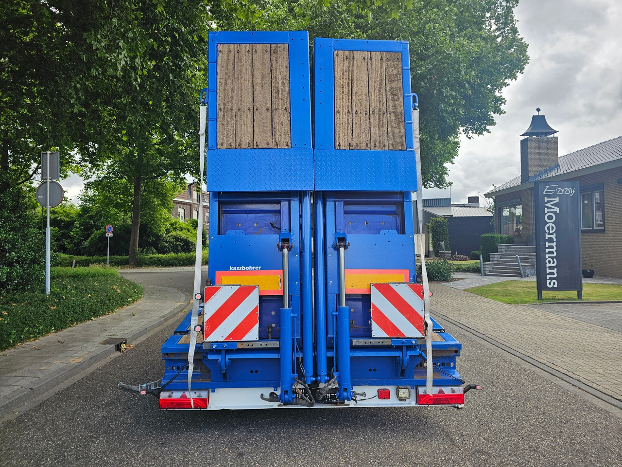 Dieplader oplegger Kässbohrer LB3E With Hydraulic Flip Ramps