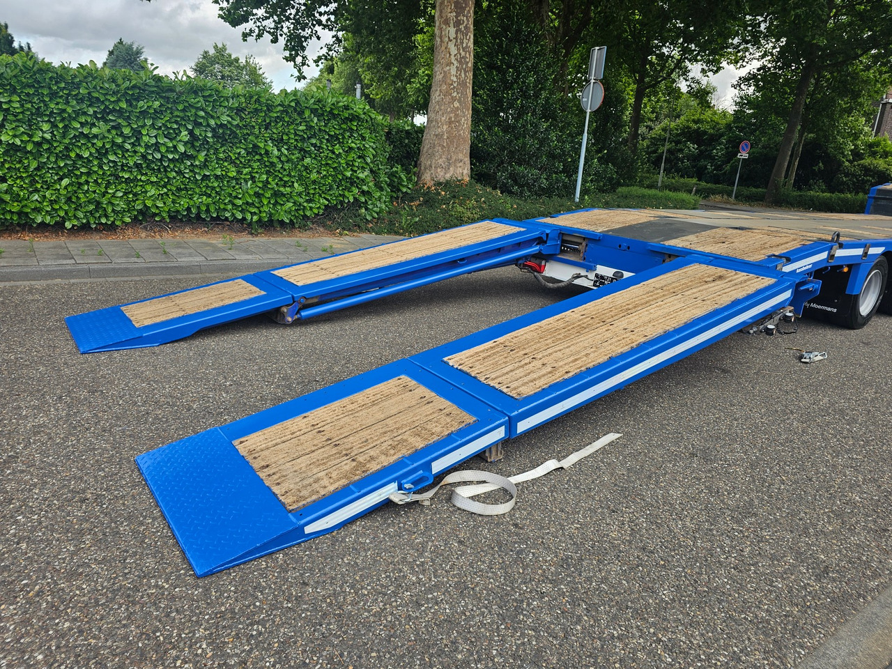 Dieplader oplegger Kässbohrer LB3E With Hydraulic Flip Ramps