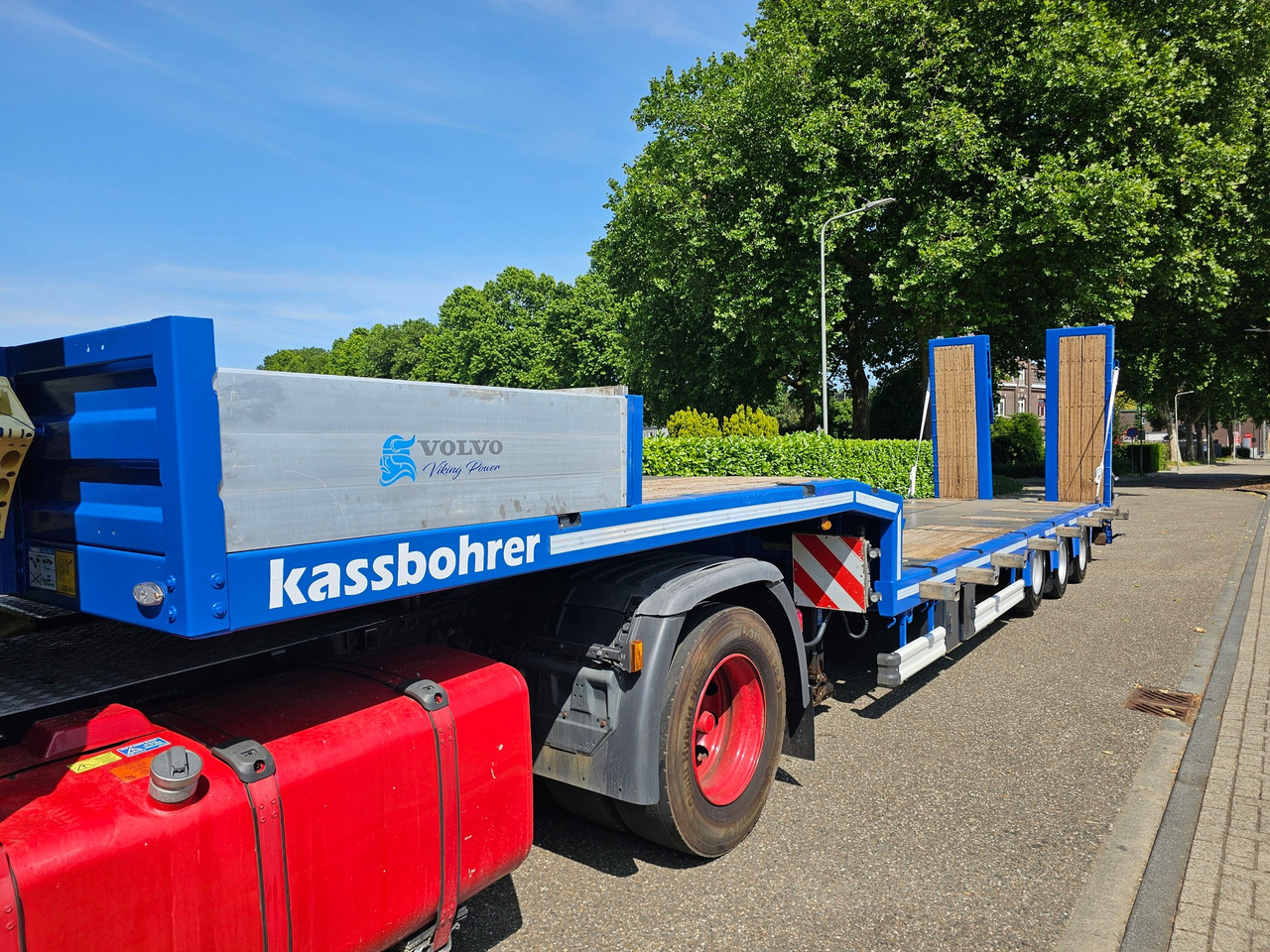 Dieplader oplegger Kässbohrer LB3E With Hydraulic Flip Ramps
