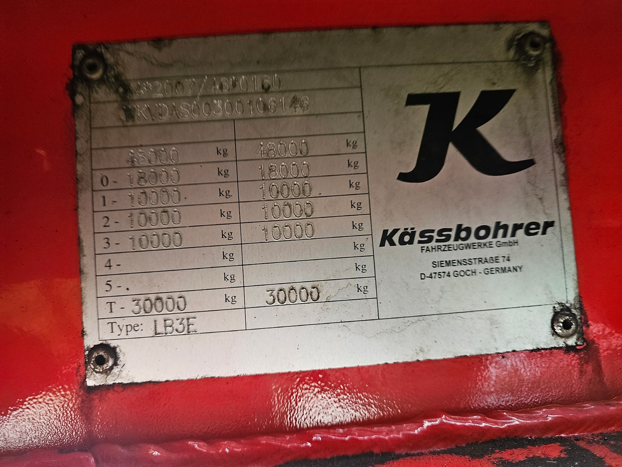 Dieplader oplegger Kässbohrer LB3E With Hydraulic Flip Ramps