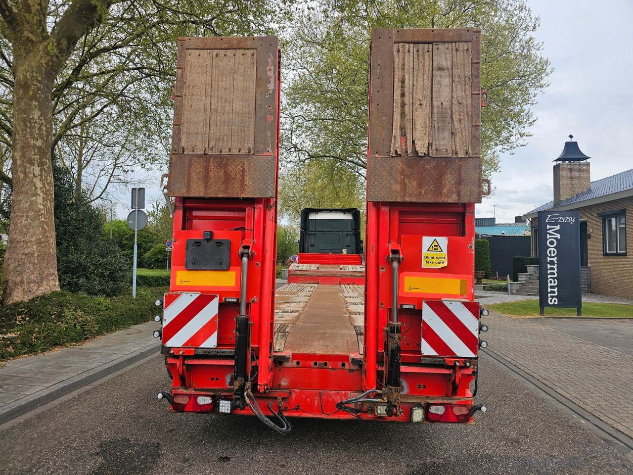 Dieplader oplegger Kässbohrer LB4E Semie Tieflader Mit Rampen