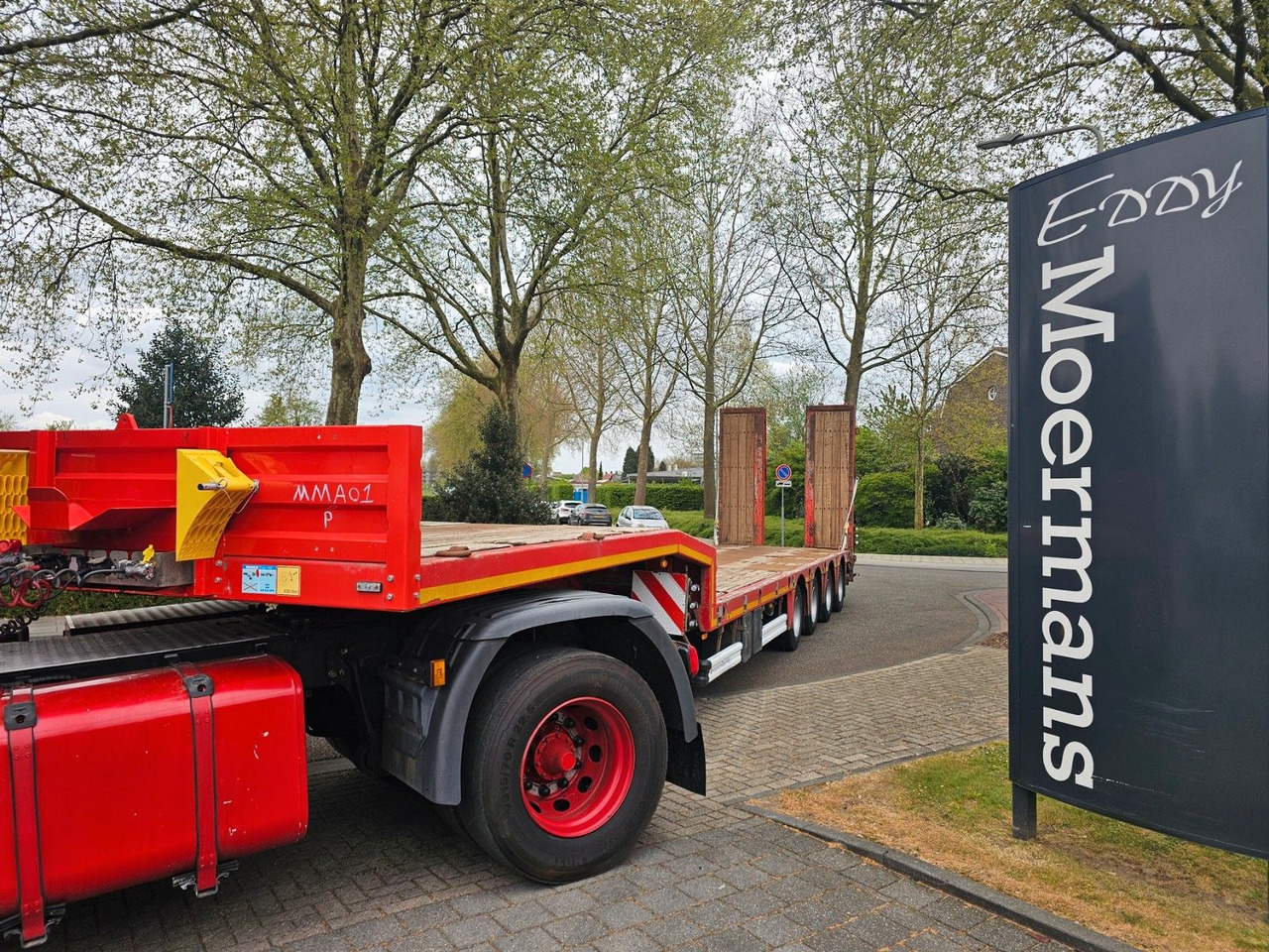Dieplader oplegger Kässbohrer LB4E Semie Tieflader Mit Rampen