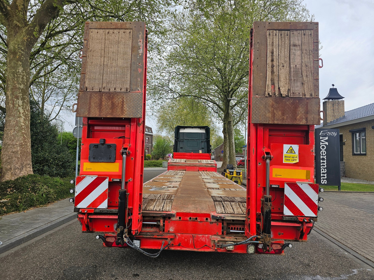 Dieplader oplegger Kässbohrer LB4E With Hydraulic Flip Ramps