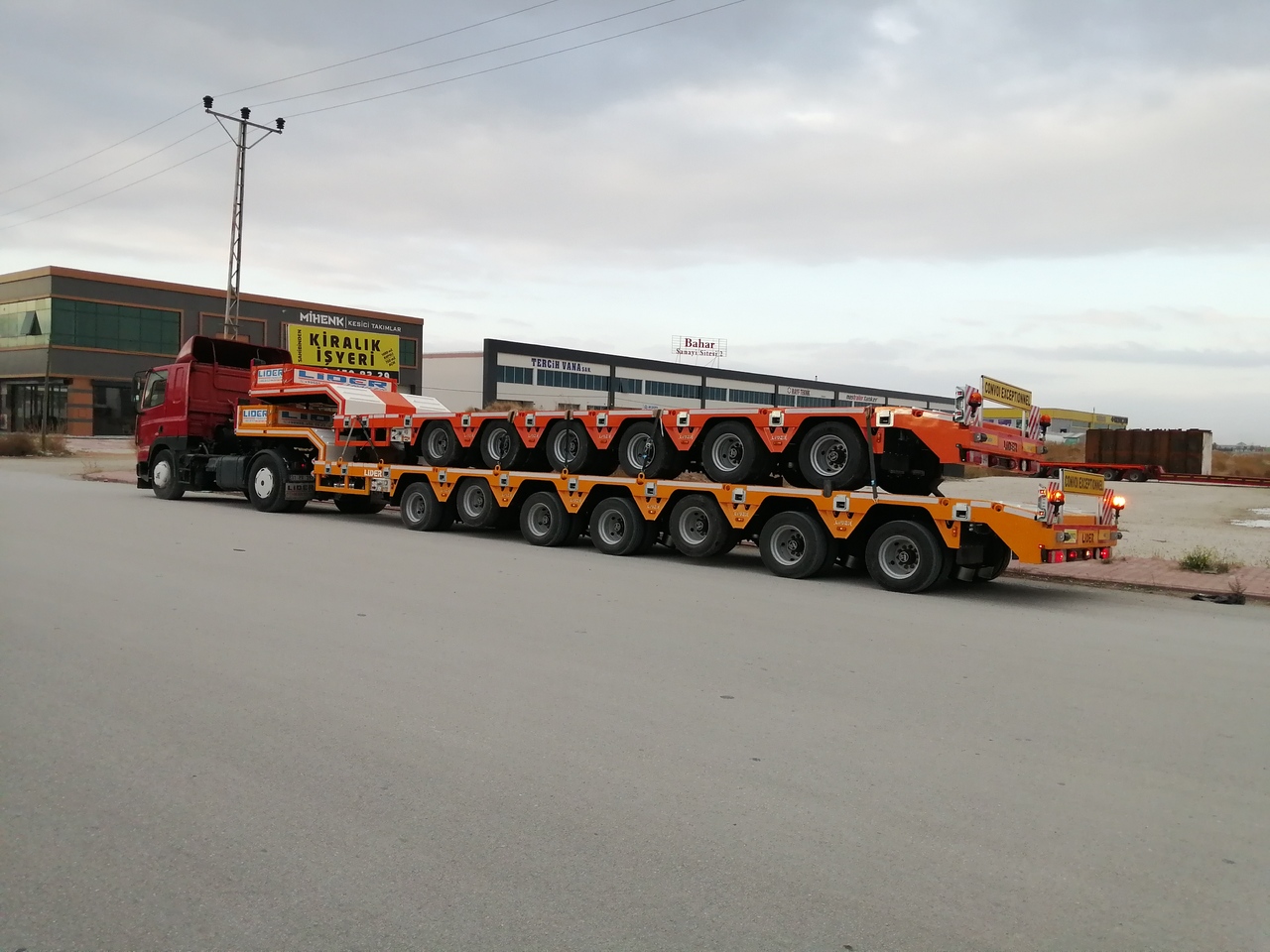 Dieplader oplegger LIDER 2022 YEAR NEW MODELS containeer flatbes semi TRAILER FOR SALE: afbeelding 13