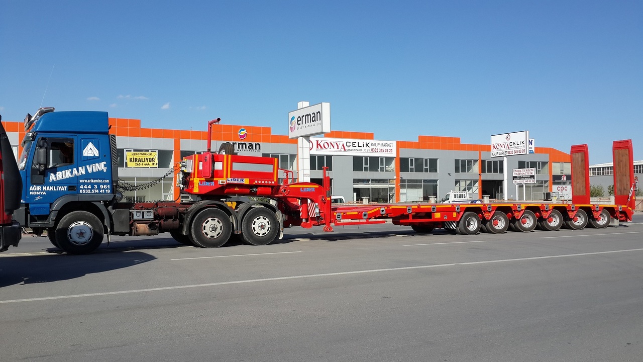 Dieplader oplegger LIDER 2022 YEAR NEW MODELS containeer flatbes semi TRAILER FOR SALE: afbeelding 7