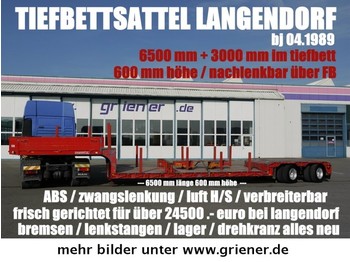 Langendorf SATBVL 20/26 TIEFBETTSATTEL 6500 mm 100% ok !!! - Dieplader oplegger