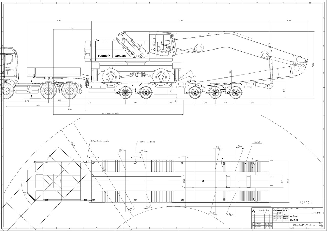 Dieplader oplegger Langendorf SATUE 50/52