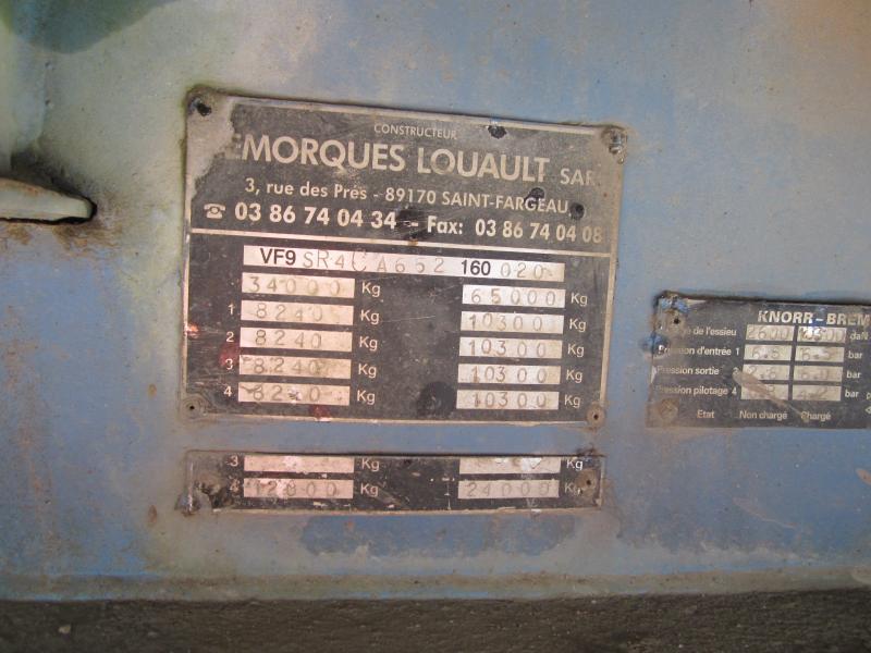Dieplader oplegger Louault