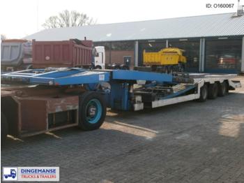 Louault 3-axle truck/machinery transporter trailer - Dieplader oplegger