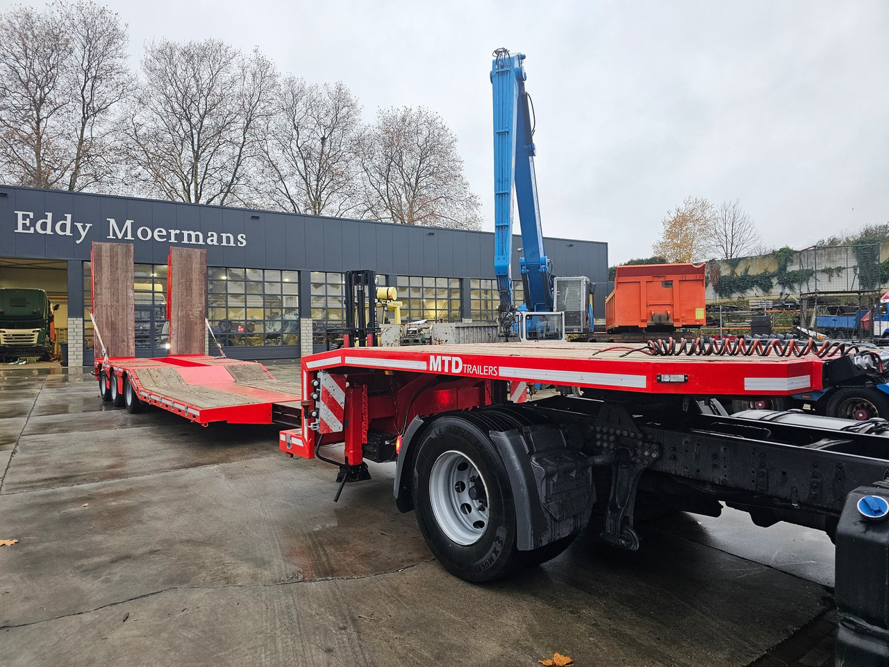 Dieplader oplegger MTD K With Hydraulic Flip Ramps