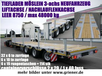Möslein ST3 / LENKACHSE/LIFTACHSE/20/40 FUSS / MAX 48 to  - Dieplader oplegger