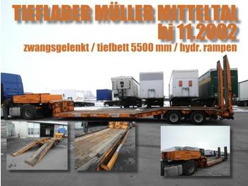 Müller-Mitteltal TIEFBETTSATTEL 5500 mm / zwangsgelenkt / 2-achs - Dieplader oplegger