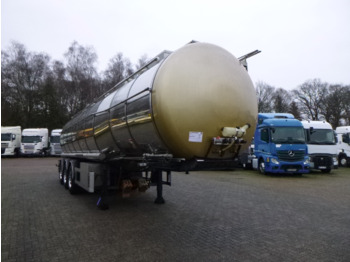 Tankoplegger voor het vervoer van chemicaliën Dijkstra Chemical tank inox L4BH 37.5 m3 / 1 comp: afbeelding 2