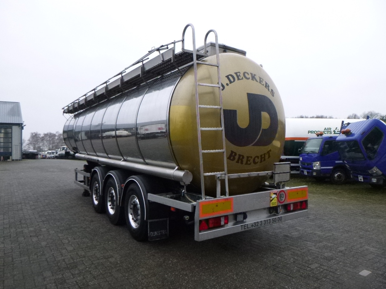 Tankoplegger voor het vervoer van chemicaliën Dijkstra Chemical tank inox L4BH 37.5 m3 / 1 comp: afbeelding 3