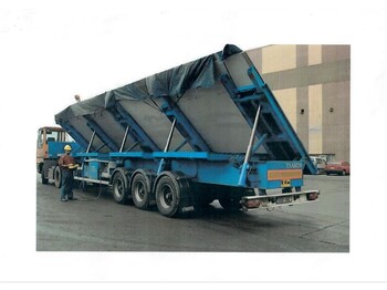 Vlakke/ Open oplegger EKW Flat bed Steel Plate Carrying Trailer luchtgeveerd, laadvermogen 30 ton: afbeelding 1