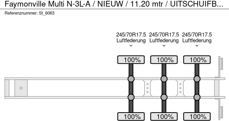 Nieuw Dieplader oplegger Faymonville Multi N-3L-A / NIEUW / 11.20 mtr / UITSCHUIFBAAR: afbeelding 19