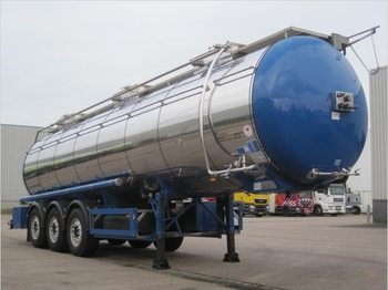 Tankoplegger voor het vervoer van voedsel Feldbinder 32.000 l., 3 comp.+ Webasto, weight: 6.750 kg.: afbeelding 1