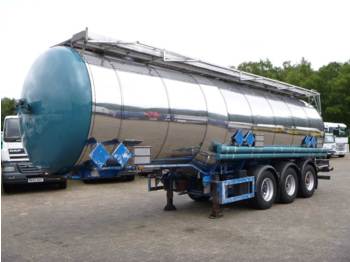 Tankoplegger voor het vervoer van chemicaliën Feldbinder Chemical tank inox 37 m3 / 3 comp: afbeelding 1