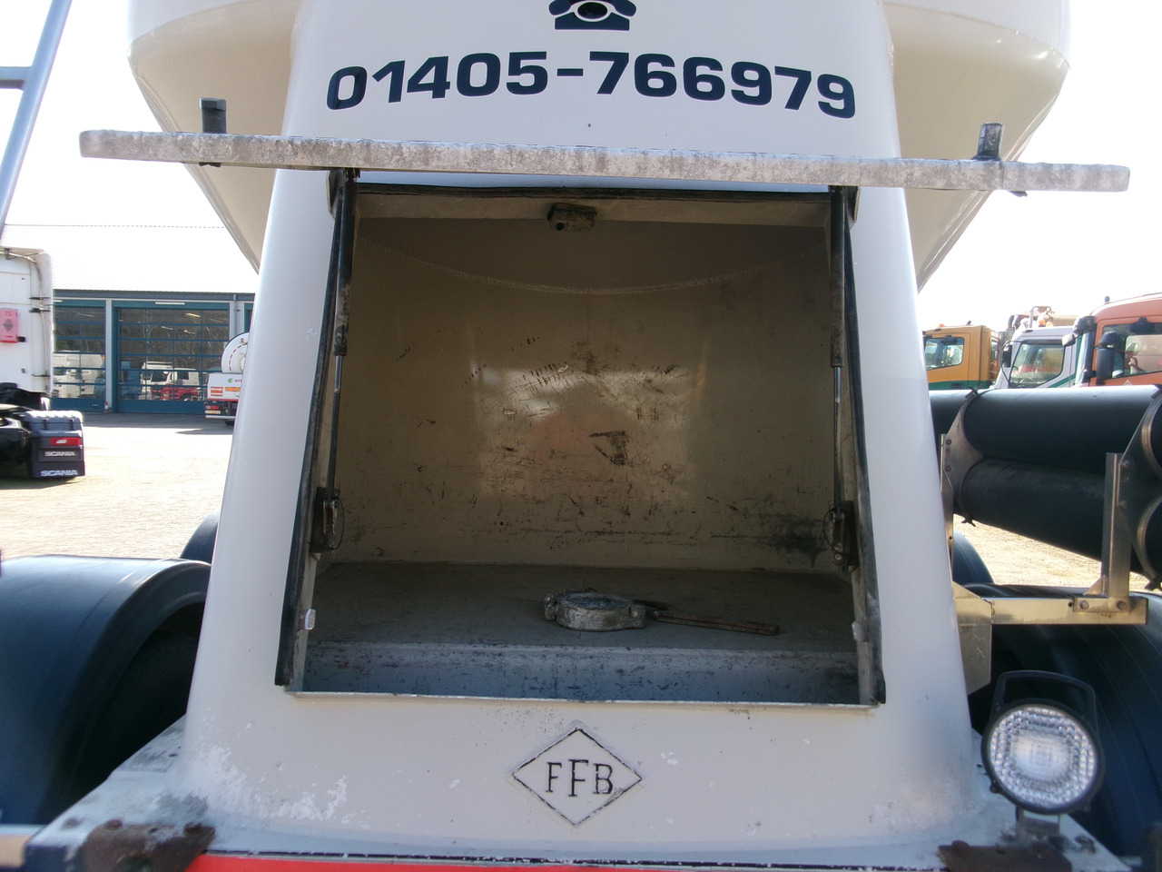 Tankoplegger voor het vervoer van meel Feldbinder Powder tank alu 36 m3 / 1 comp: afbeelding 11