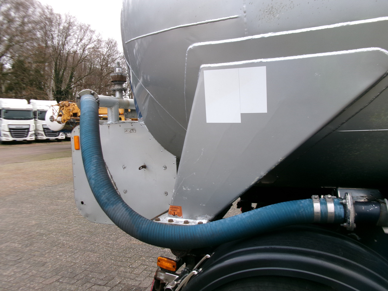 Tankoplegger voor het vervoer van meel Feldbinder Powder tank alu 38 m3 (tipping): afbeelding 10