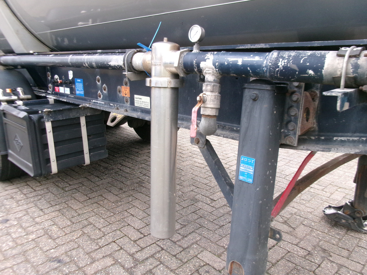 Tankoplegger voor het vervoer van meel Feldbinder Powder tank alu 38 m3 (tipping): afbeelding 9