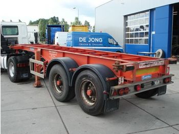 Containertransporter/ Wissellaadbak oplegger Flandria 20 ft Steel: afbeelding 1