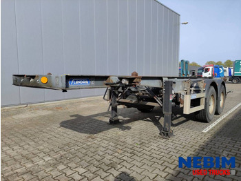 Flandria OP CC 20 V 1x20" - Steel / Spring suspension  - Containertransporter/ Wissellaadbak oplegger: afbeelding 1