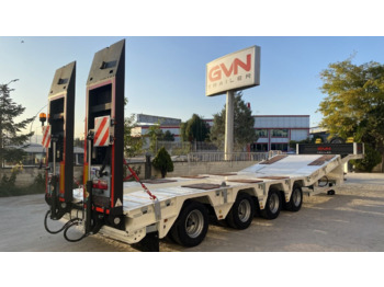 GVN Trailer 4 Axle Hydraulic Platform Lowbed - Dieplader oplegger: afbeelding 1