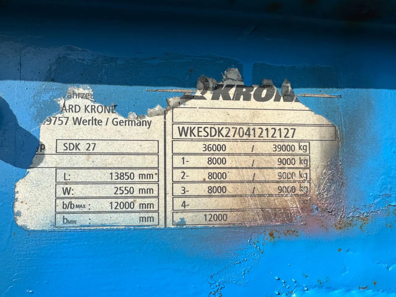 Gesloten oplegger Krone SDK 27 *3-Achs*MEGA *Kofferauflieger*