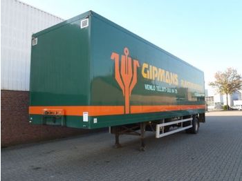 Tracon 1-As gestuurde plywood City-oplegger - gesloten oplegger