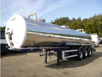 Tankoplegger voor het vervoer van chemicaliën Guhur Chemical tank inox 22.2 m3 / 1 comp: afbeelding 1