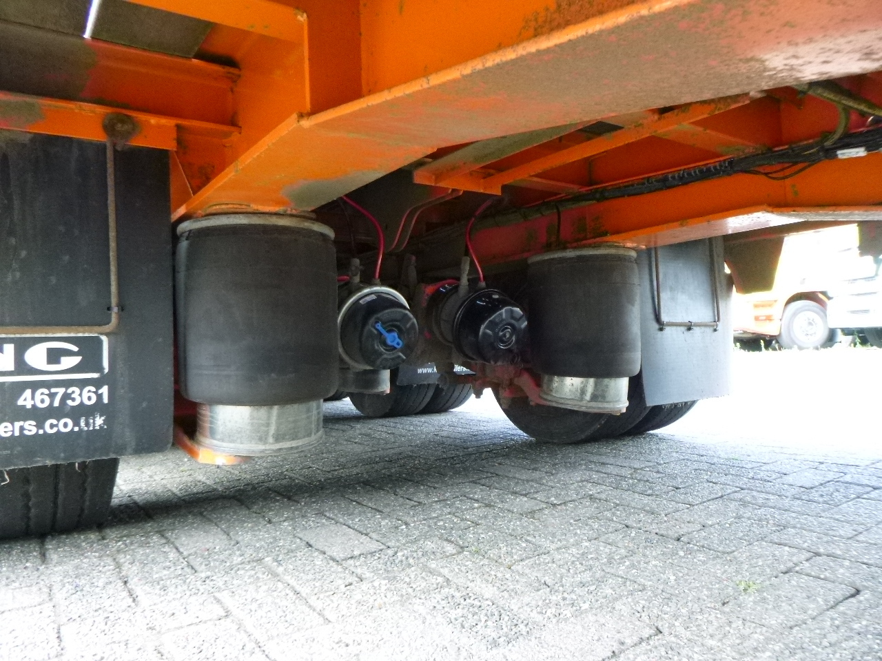 Dieplader oplegger King 3-axle semi-lowbed trailer 44T + ramps: afbeelding 7