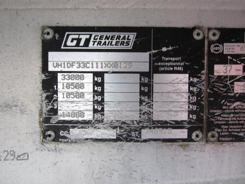 Kipper oplegger General Trailers