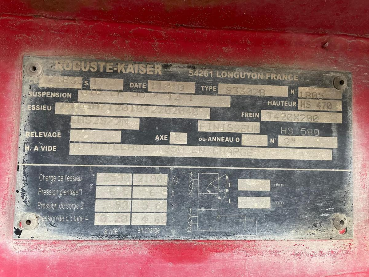 Kipper oplegger Kaiser