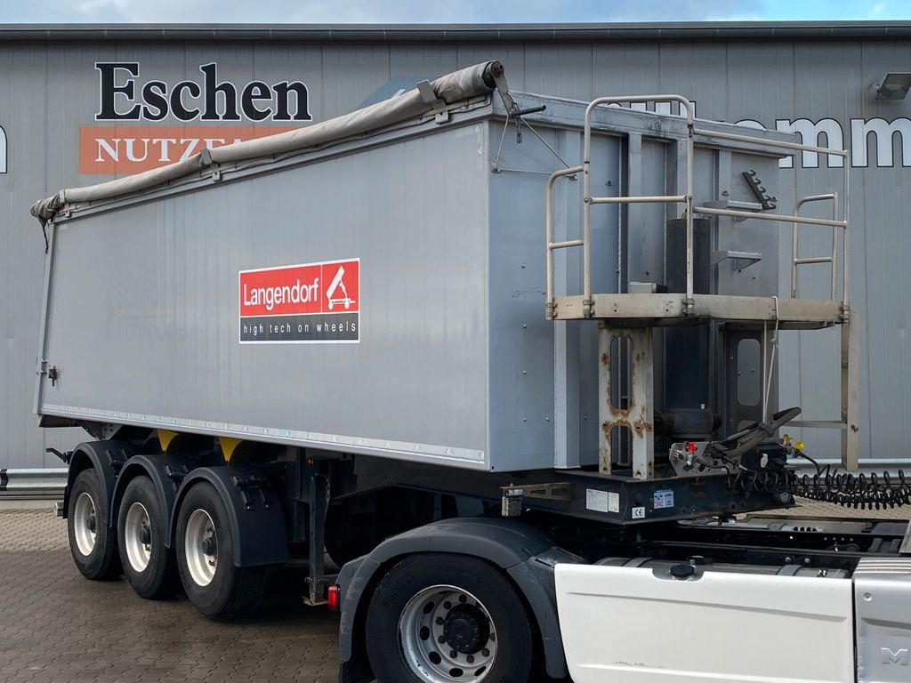 Kipper oplegger Langendorf SKA 24/30 |ALU 34m³*Getreide*Luft-Lift*BPW*Plane