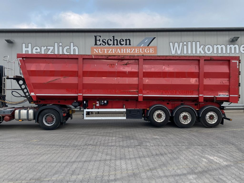 Kipper oplegger Langendorf Stahlmulde 50m³*ALU-Felgen*Portal*1+3 Liftachse