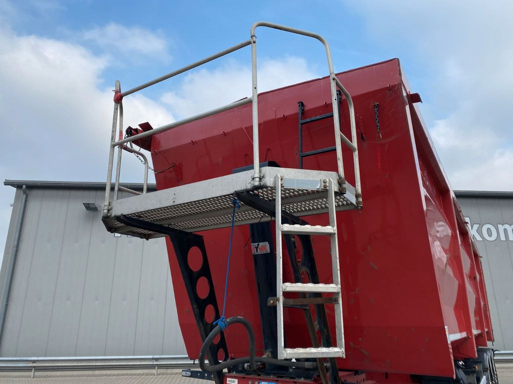Kipper oplegger Langendorf Stahlmulde 50m³*ALU-Felgen*Portal*1+3 Liftachse