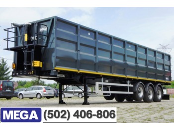 MEGA 55 M³ STAHL KIPPER FUR SCHROT TRANSPORT / 11,5 m LANG / DOMEX 650 - Kipper oplegger