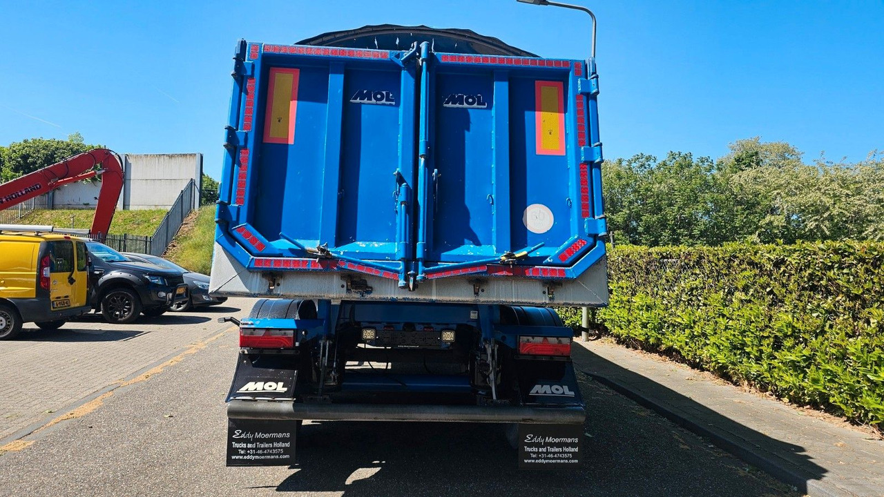 Kipper oplegger MOL KO225 Stahl Chassis / Alu Mulde