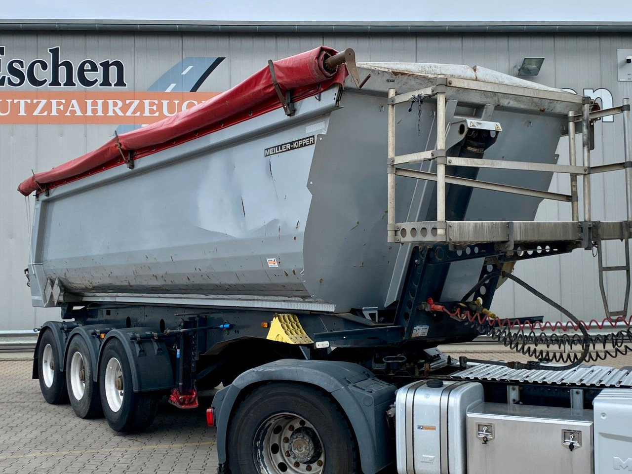 Kipper oplegger Meiller MHPS 12/27 KISA 3 | Stahl 28m³*Smart-Board*Lift
