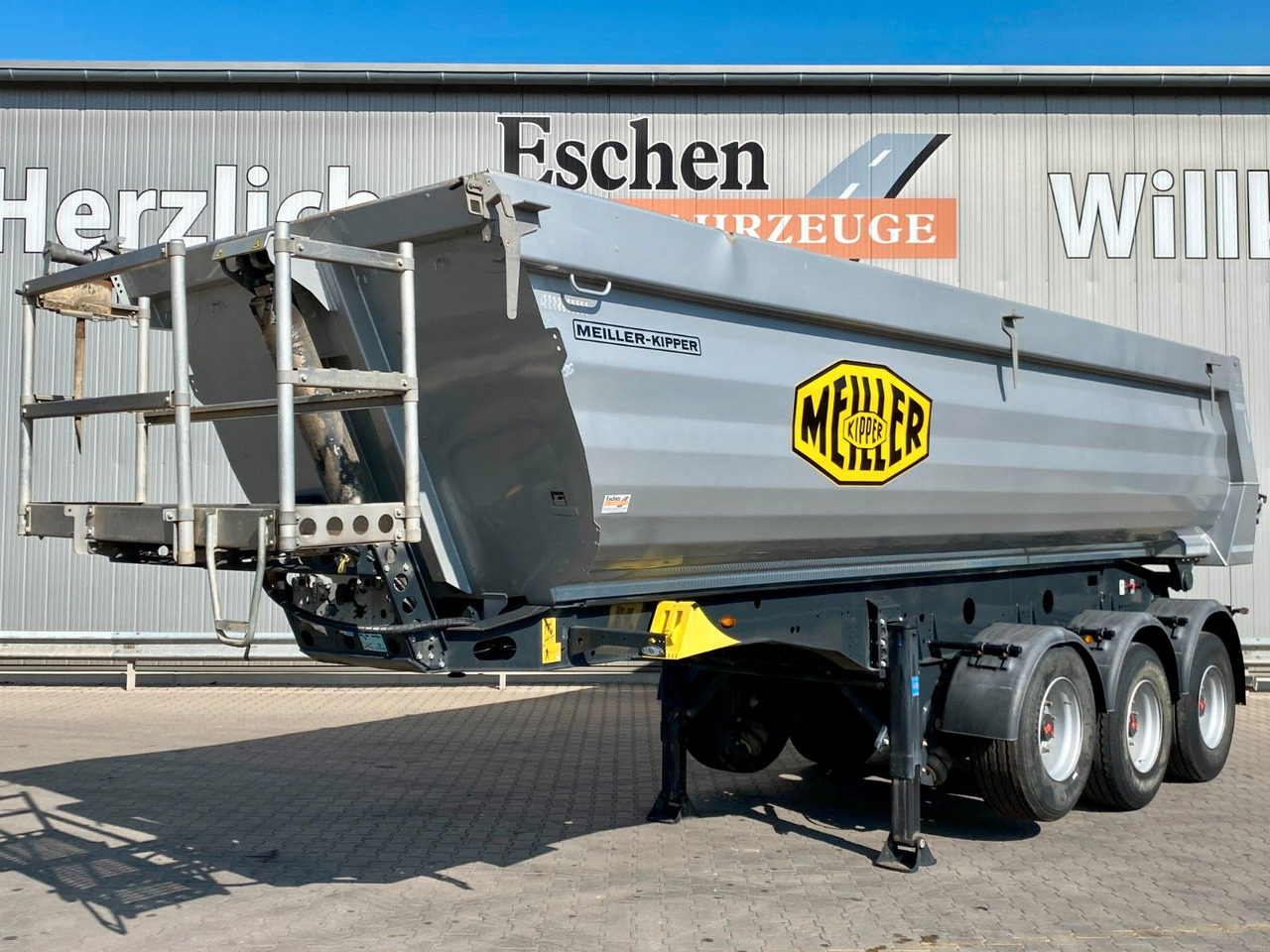 Kipper oplegger Meiller MHPS 44.3-N | Stahl 24m³*Luft-Lift*Rollplane*SAF