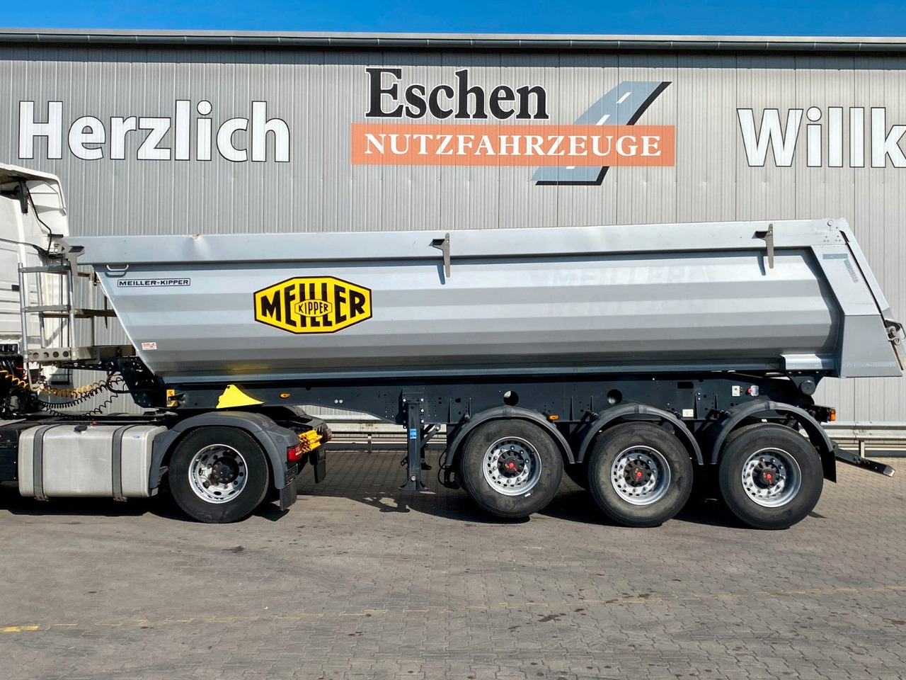 Kipper oplegger Meiller MHPS 44.3-N | Stahl 24m³*Luft-Lift*Rollplane*SAF