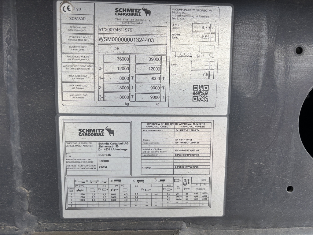 Kipper oplegger Schmitz SCB S3D Stahl-Halbschalenmulde