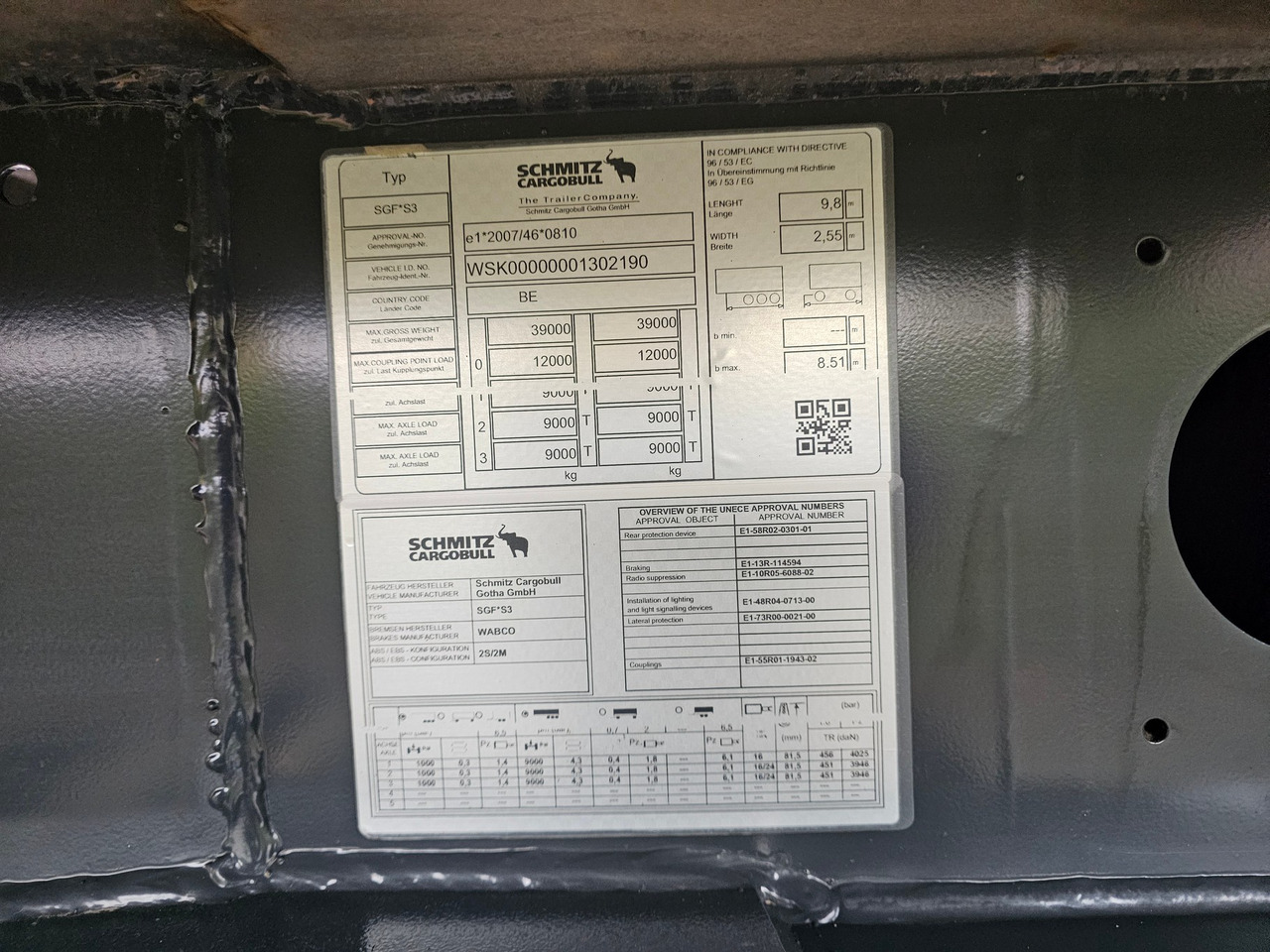 Kipper oplegger Schmitz SGF*S3 Steel / Alu